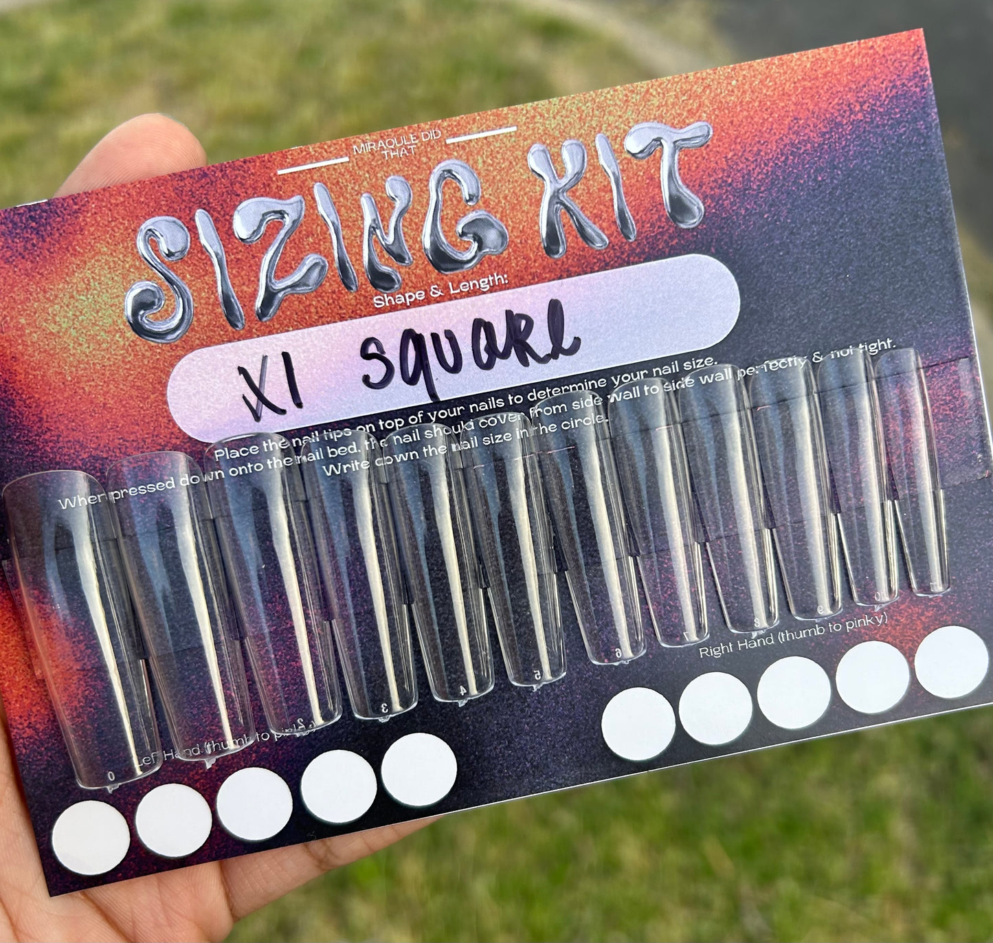 sizing kit.