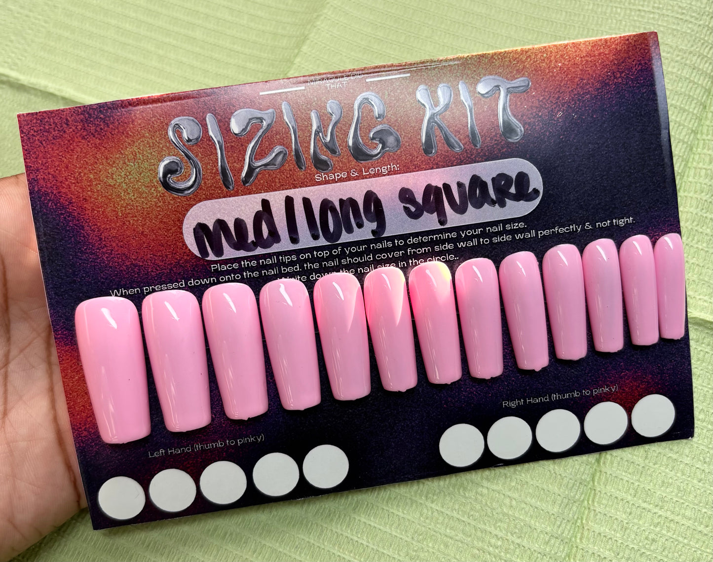ready to wear sizing kit.