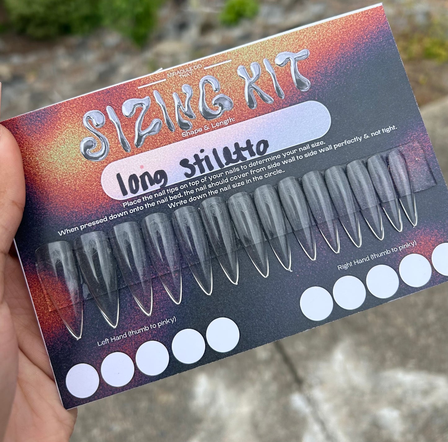 sizing kit.